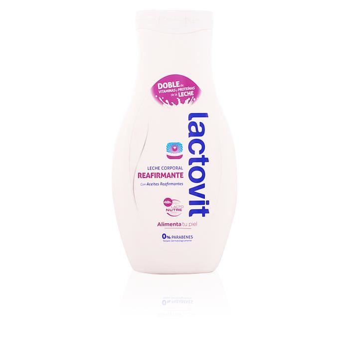 Lactovit raffermissant lotion pour le corps avec la technologie du pétrole et du lacto-nure raffermissant qui nourrit votre peau. Pa