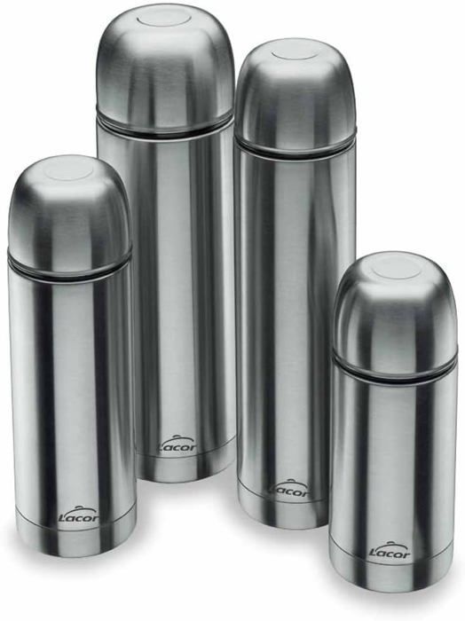 Lacor Bouteille Isotherme Cylindrique 0,35 L Inox 18 / 10 - 62441