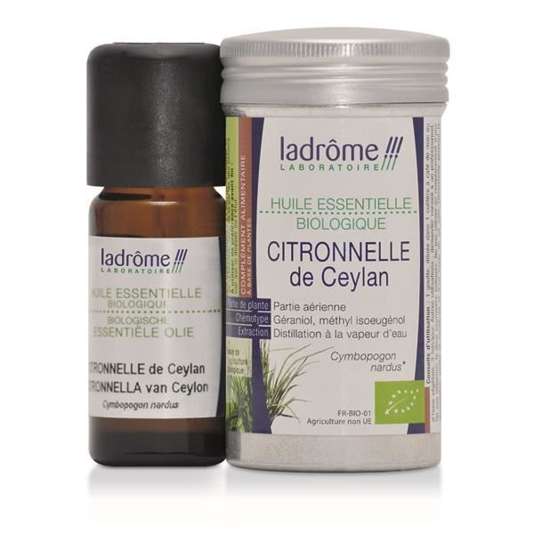 Ladrôme Huile Essentielle Citronnelle de Java Bio 10ml