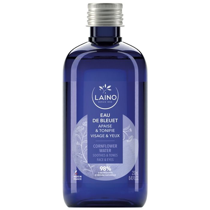 Eau florale de Bleuet - LAINO - 250 ml - Apaise les yeux fatigués et tonifie la peau