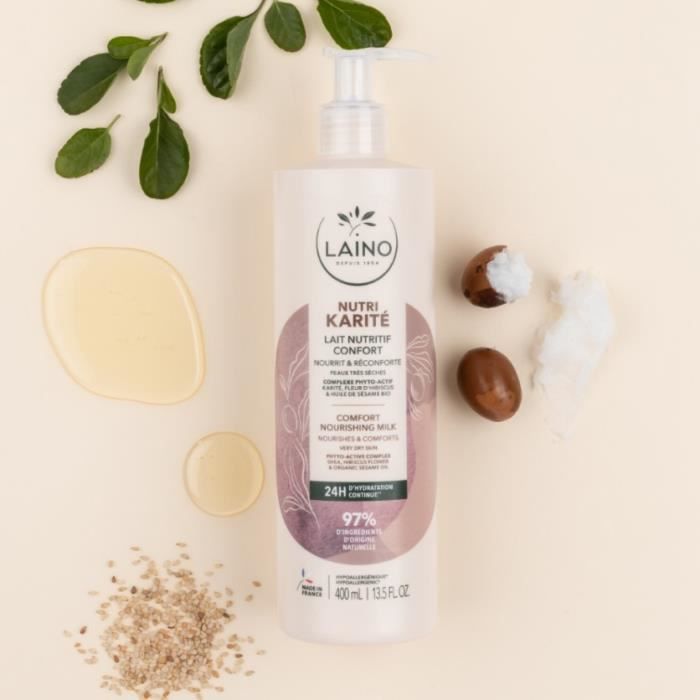 Laino Lait nutritif confort Karité 400ml