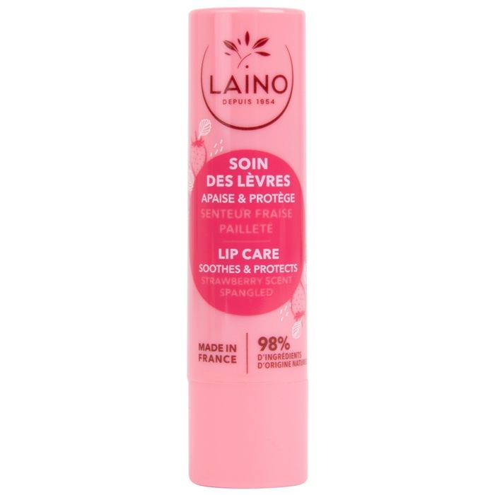 Laino Soin des Lèvres Fraise Pailleté 4g