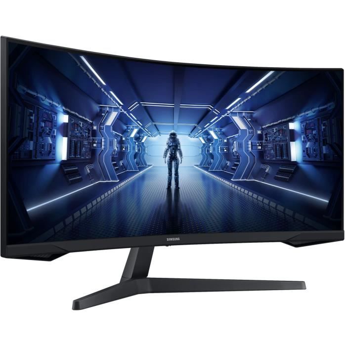 Ecran PC Gamer Incurvé - SAMSUNG ODYSSEY G5 - 34" UWQHD - Dalle VA - 1 ms - 144 Hz - AMD FreeSync