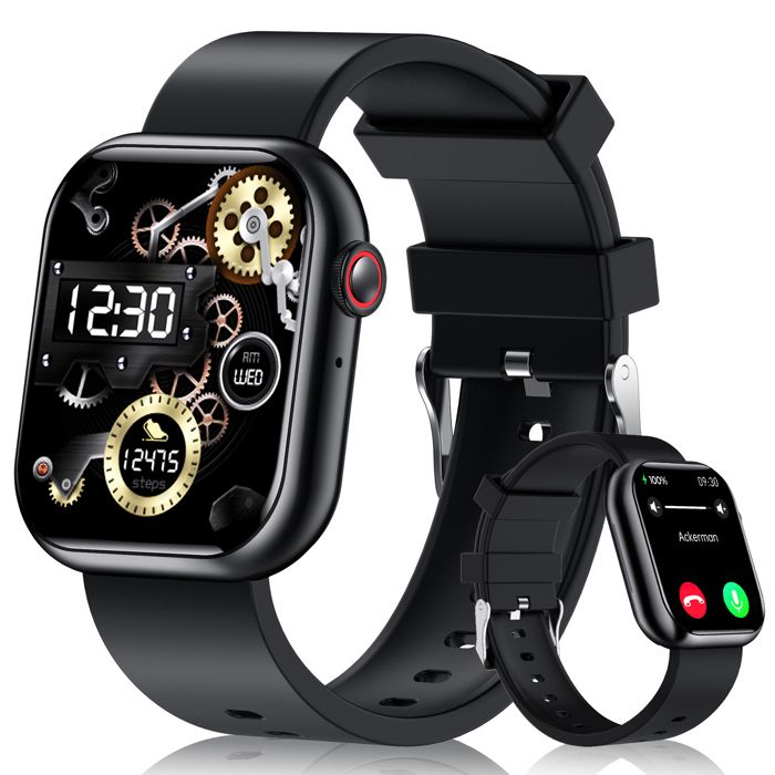 Montre Intelligente UVERBON avec Appels Bluetooth, Siri, et Surveillance de l'Oxygène Sanguin