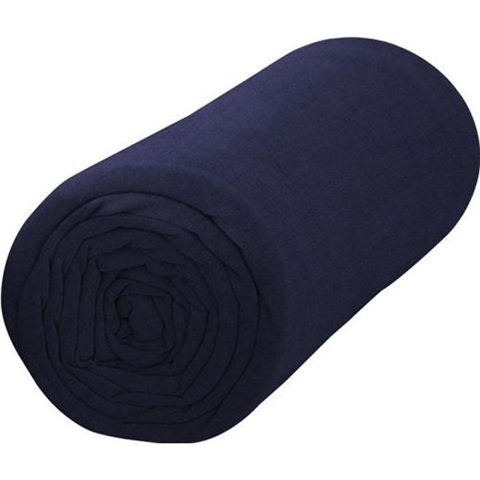 TODAY Drap housse 100% coton - 140 x 190 cm - Ciel d'orage