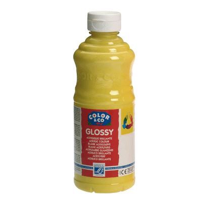 Peinture acrylique - Lefranc & Bourgeois - 188295 - Jaune primaire - 500 ml - Brillant