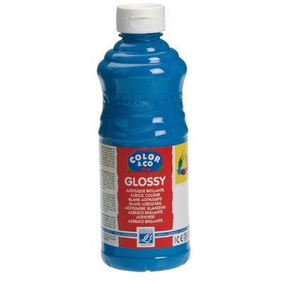 Peinture acrylique - Lefranc & Bourgeois - 188297 - Cyan - 500 ml - Brillant