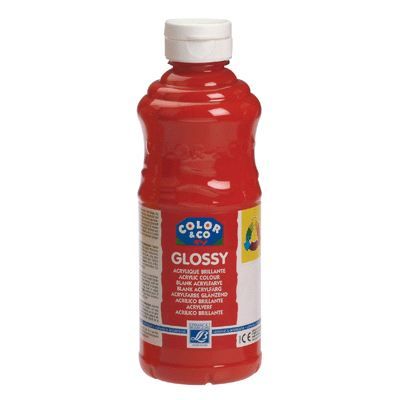 Peinture acrylique - Lefranc & Bourgeois - 188302 - Rouge vif - 500 ml - Brillant