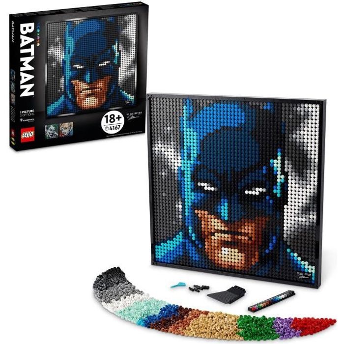 LEGO® 31205 ART La Collection Batman De Jim Lee, Avec le Joker ou Harley Quinn, Décoration Murale Pour Adulte, Idée de Cadeau