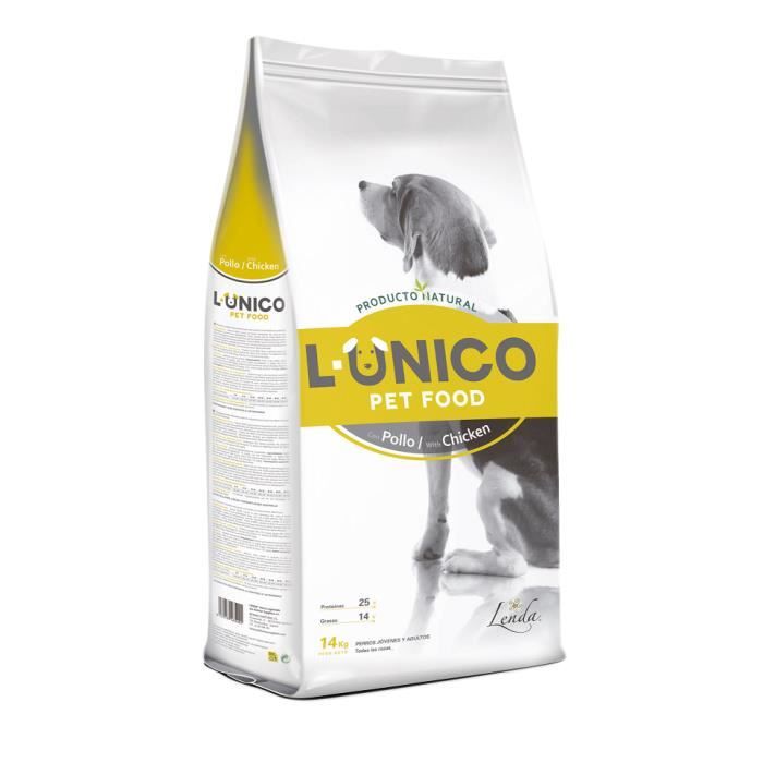 Croquette chien L-Unico Poulet 14 KG