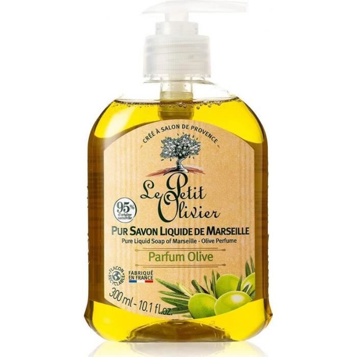 Savon liquide de Marseille à l'huile d'olive - Le Petit Olivier - 300ml - Sans parabène