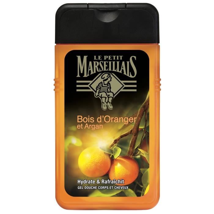 Le Petit Marseillais Gel Douche Homme Bois d'Oranger et Argan 250ml