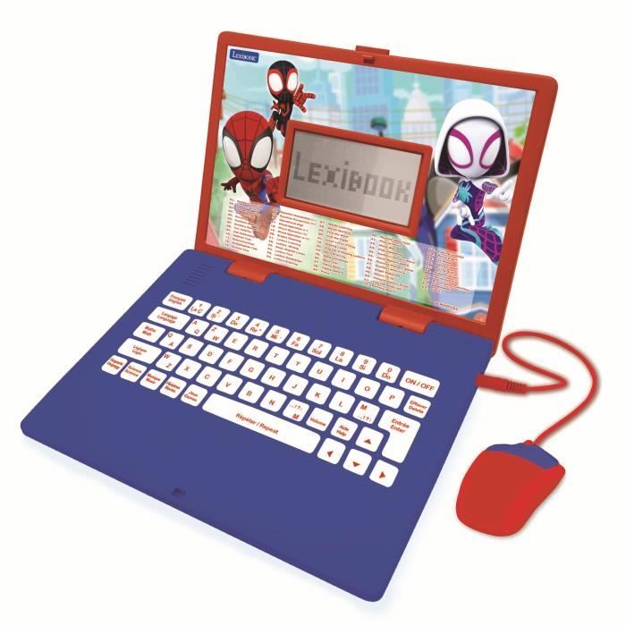 SPIDER-MAN - Ordinateur Educatif Bilingue (FR/EN) Enfant - LEXIBOOK - 124 activités