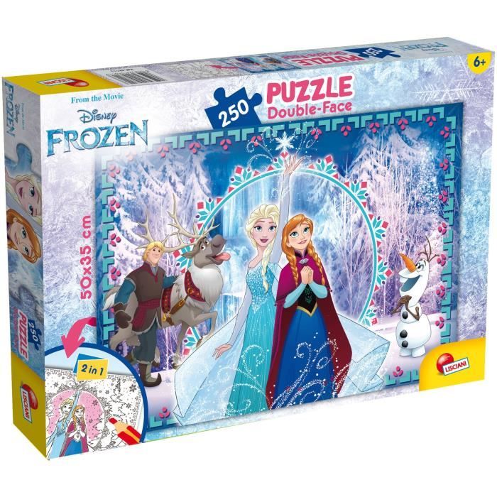 LISCIANI GIOCHI Puzzle double face Plus 250 Frozen