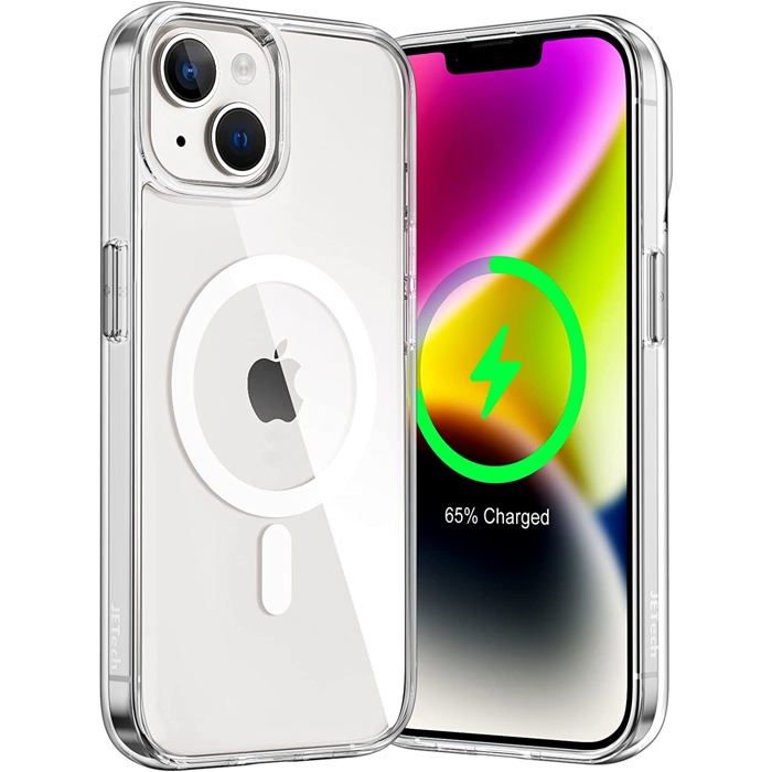 Coque Silicone Transparente Compatible Magsafe Pour iPhone 14 Little Boutik© Protection Antichoc