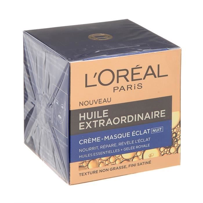 L'OREAL PARIS Huile Extraodinaire Crème Masque Eclat Nuit - 50ml