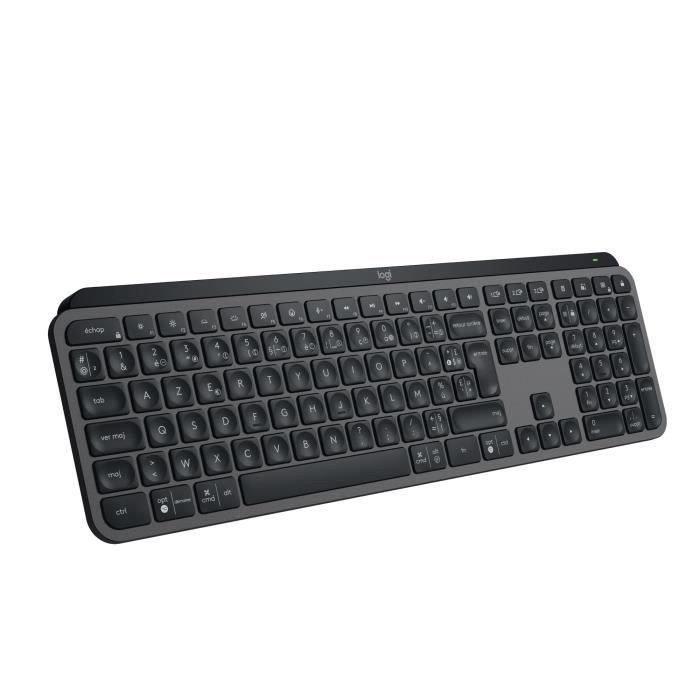 Clavier - Sans fil - Logitech - MX Keys S - Rétroéclairé - AZERTY - Noir