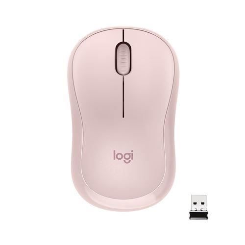 Souris silencieux sans fil Bluetooth Logitech M220 Rose