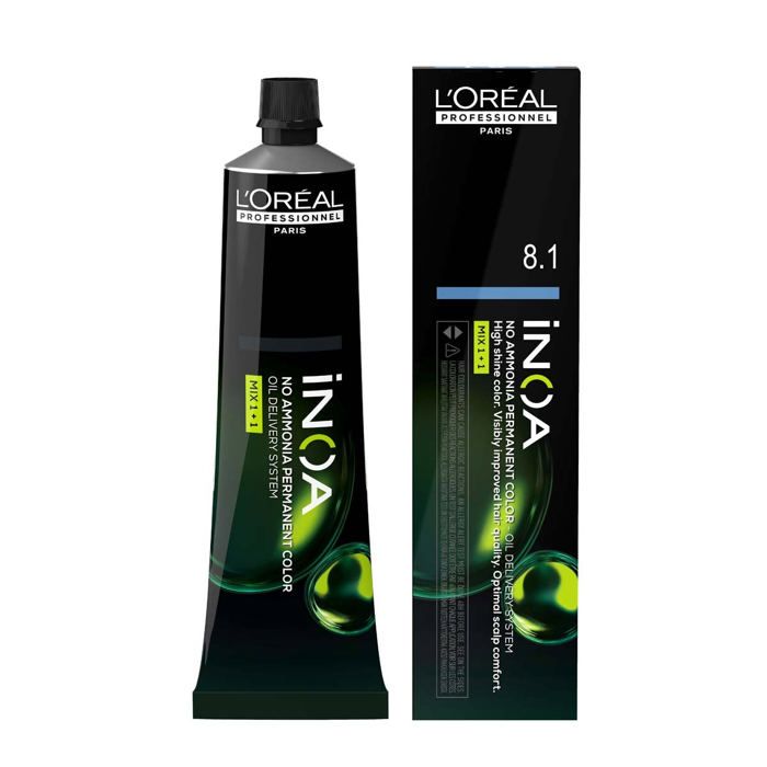 Coloration d'Oxydation - L'Oréal Professionnel - INOA 6.1 - Blond Foncé Cendré - Sans Ammoniaque - Vegan