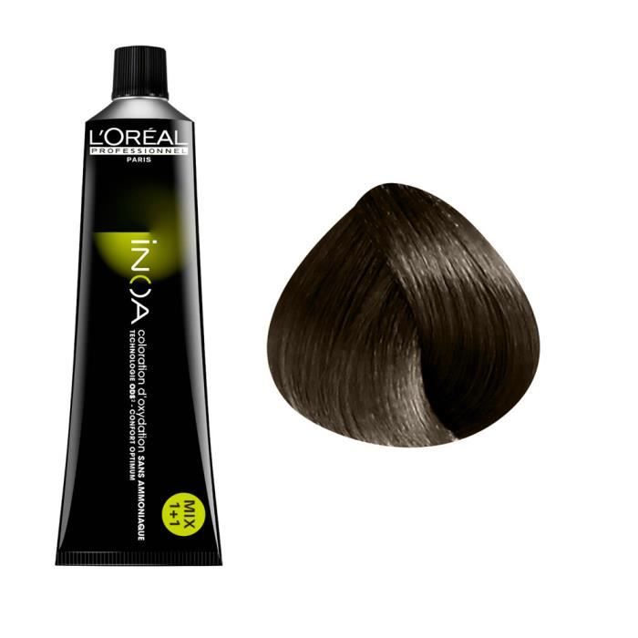 Coloration d'oxydation sans ammoniaque L'Oréal Professionnel Inoa 4.3 - Châtain Doré 60ml
