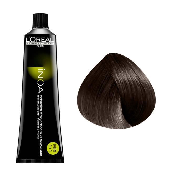 L'Oréal Professionnel Coloration d'oxydation sans ammoniaque 4.35 : Châtain Doré Acajou Sans ammoniaque, 60ml