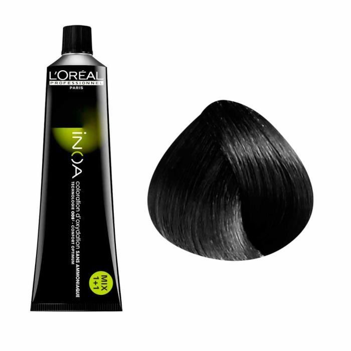 L'Oréal Professionnel Coloration d'oxydation sans ammoniaque 2.10 : Brun Cendré Intense Sans ammoniaque, 60ml