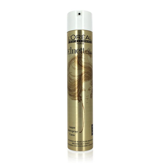 Laque Fixation Forte - L'Oréal Professionnel - Elnett - 500ml - Longue Durée - Brillance