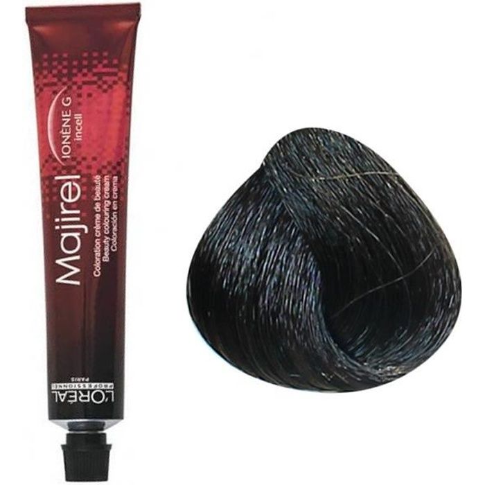 Coloration permanente - L'Oréal Professionnel - Majirel n°5.1 - Châtain Clair Cendré - 50 ml - Texture Crème