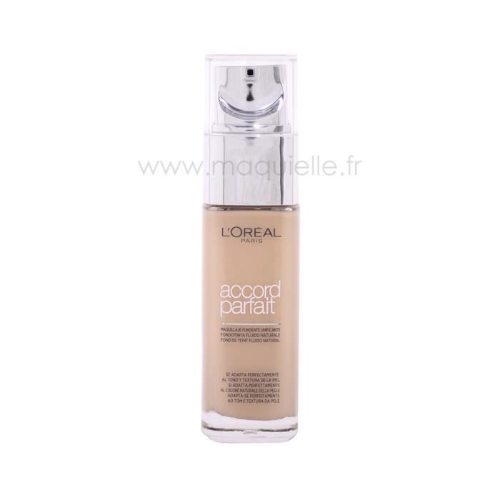 Fond de teint Accord Parfait fluide - l'Oréal (2R2C Vanille rose)