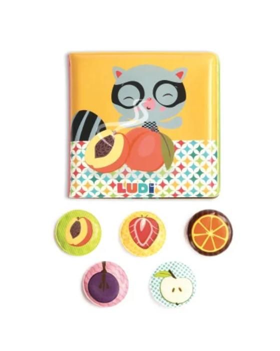 LUDI - Jouet d'activité Livre des odeurs - Jeu d'éveil sensoriel - Bébé - Mixte - PEVA - A partir de 12 mois