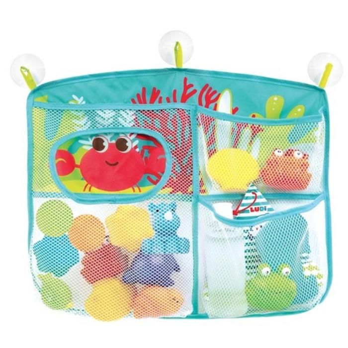 Organisateur de Bain LUDI - 3 Espaces de Rangement pour Salle de Bain