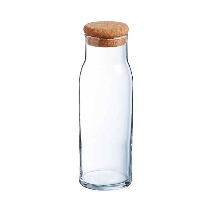 Carafe + bouchon en liège transparente 1 L - Funambule - Luminarc Transparent