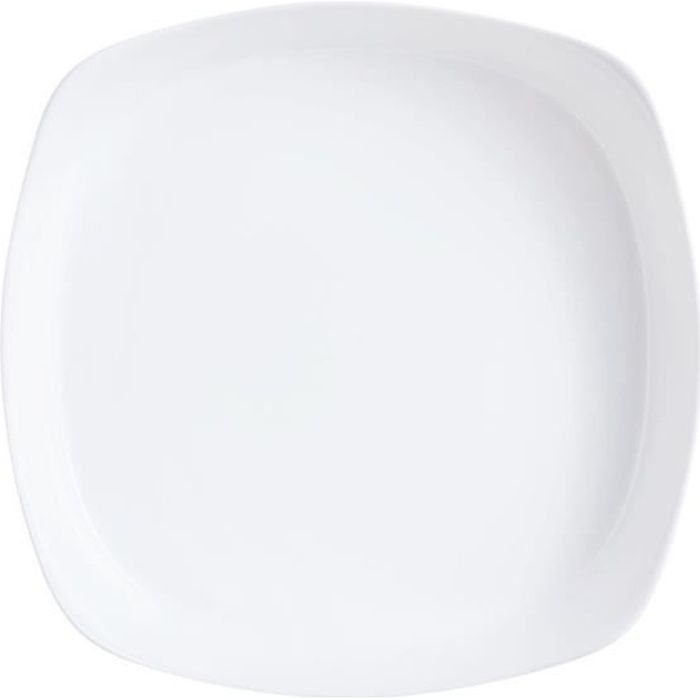 Plat carré - Luminarc - Carine - 29x29 cm - Verre - Compatible lave-vaisselle et four traditionnel