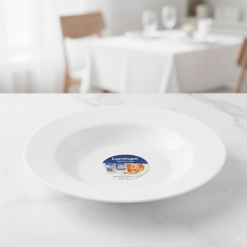 Assiette de présentation - Luminarc - Friend's Time Experience White - 28,5 cm - Opale - Blanc - Marjane Mall - Image 2