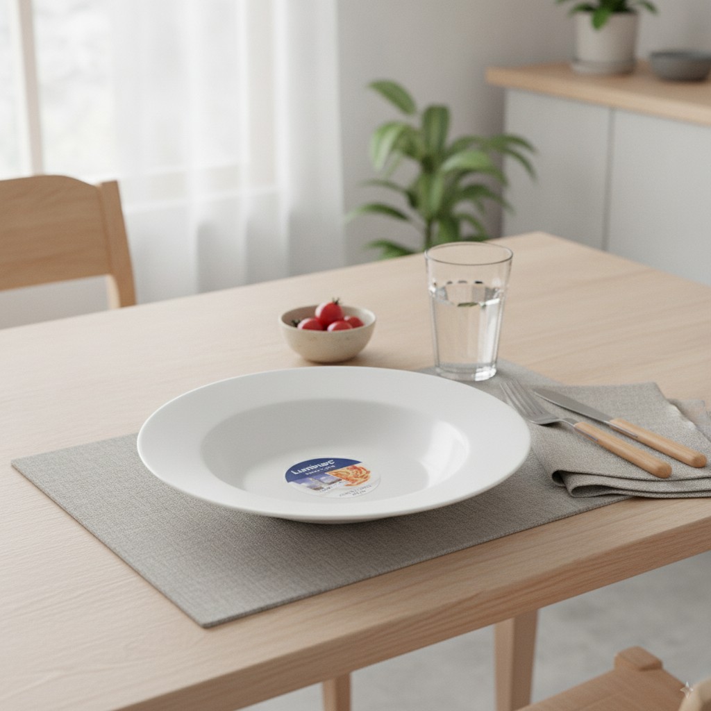 Assiette de présentation - Luminarc - Friend's Time Experience White - 28,5 cm - Opale - Blanc - Marjane Mall - Image 3