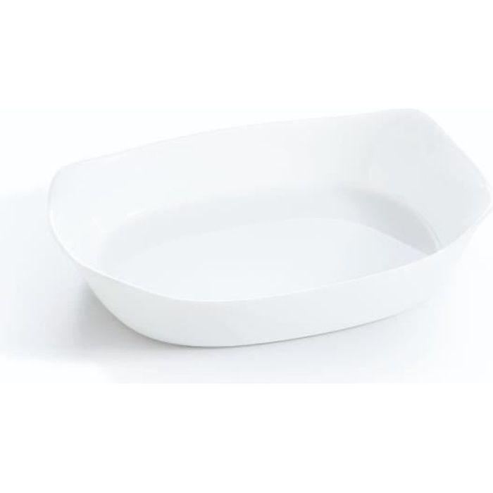 Plat à four rectangle Smart Cuisine Carine 250°C - Luminarc - opale culinaire extra léger et résistant