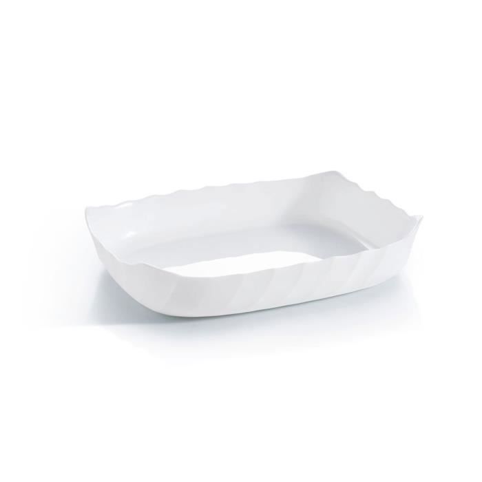 Plat de cuisson blanc 32 x 26 cm Smart Cuisine Trianon - Luminarc 331 Blanc