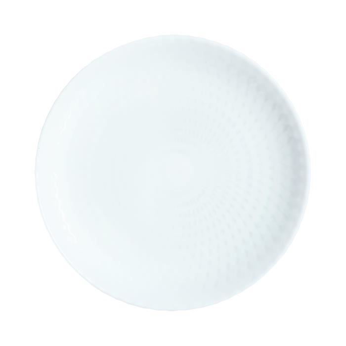 Assiette à dessert 19cm Pampille White Luminarc - Lot de 6