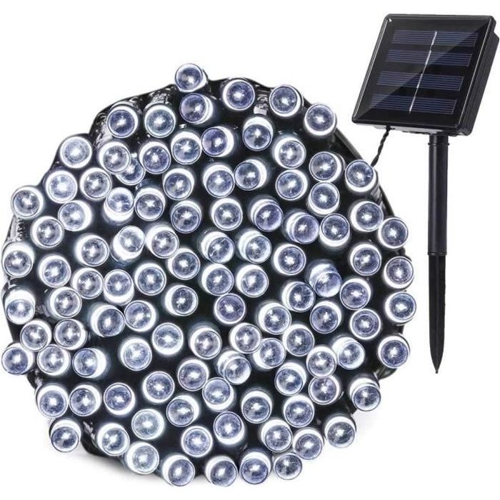 LUMI JARDIN Guirlande lumineuse solaire Yogy Solar - Lumière blanc froid solaire - 200 LED - 1700 cm