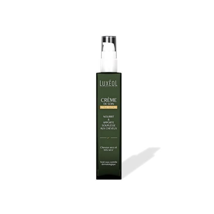 Crème de soin - LUXEOL - Nutrition - 100Ml - Cheveux secs - Sans rinçage