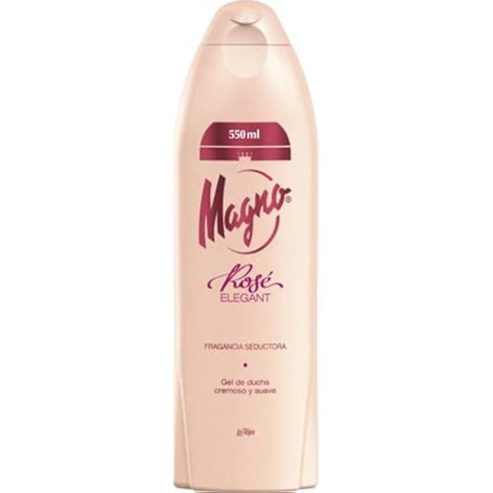Gel douche - MAGNO - ROSE ELEGANT - 550ml - Mixte - Flacon