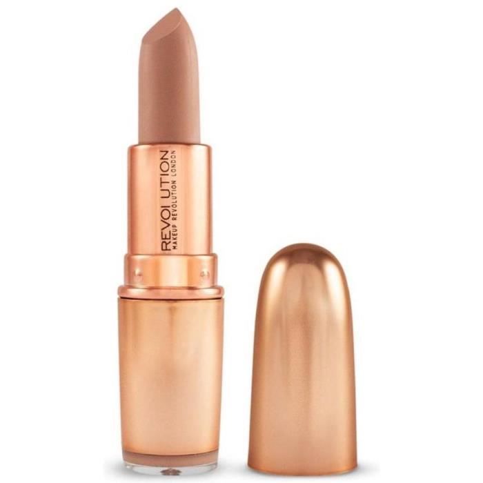 Makeup Revolution - Rouge à Lèvres Iconic Matte Nude - Expose
