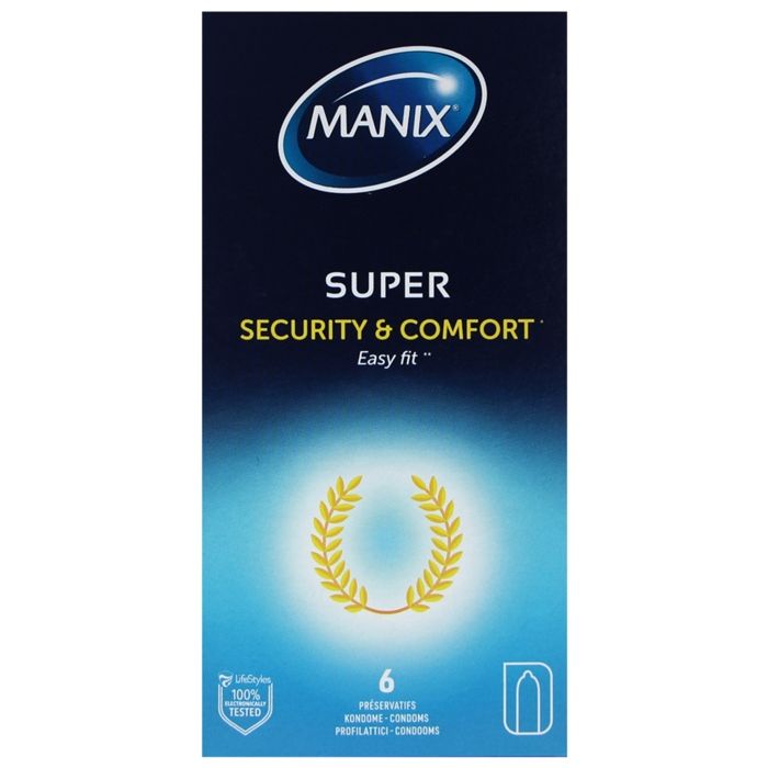 Manix Super Sécurité et Confort 6 préservatifs