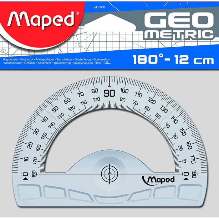 Maped rapporteur demi-circulaire géométrique 18…