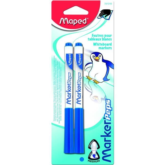 MAPED Lot de 2 feutres effacables à sec - Pour ardoises et tableaux blancs