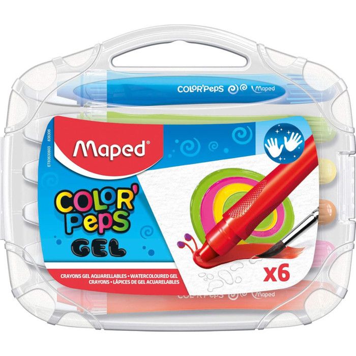 Etui de 6 Craies Gel COLOR PEPS GEL Assorties