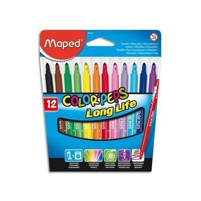 Color Peps pochette de 12 feutres de coloriage poi