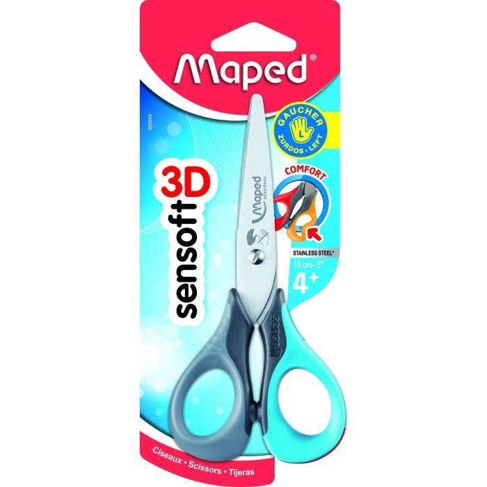 MAPED - Ciseaux Sensoft 13cm gaucher à lames inversées