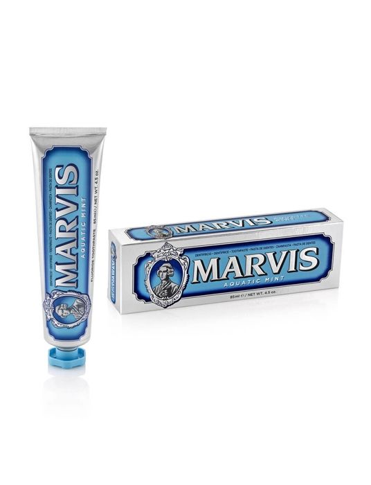 Dentifrice - Marvis - Aquatic Blue - 85ml - Menthe Douce et Froide - Élimine la plaque dentaire