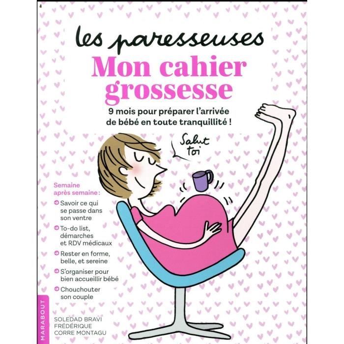 Livre - les paresseuses ; mon cahier grossesse